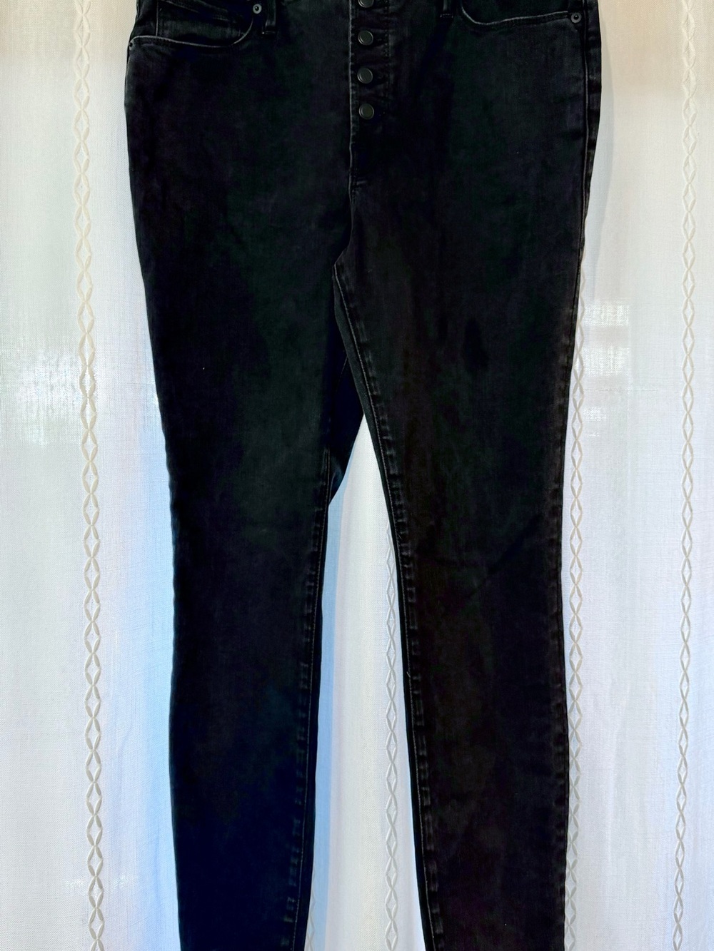 Good American Black Skinny High-Rise Jeans